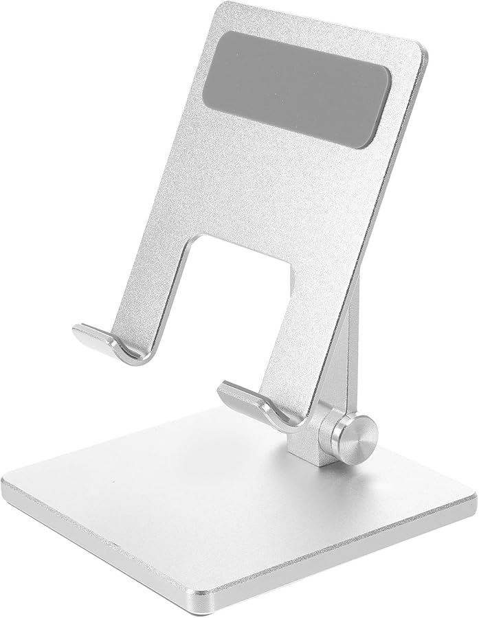 Adjustable Foldable Metal Tablet Stand Multi Angle Portable Desktop Holder - Image 1